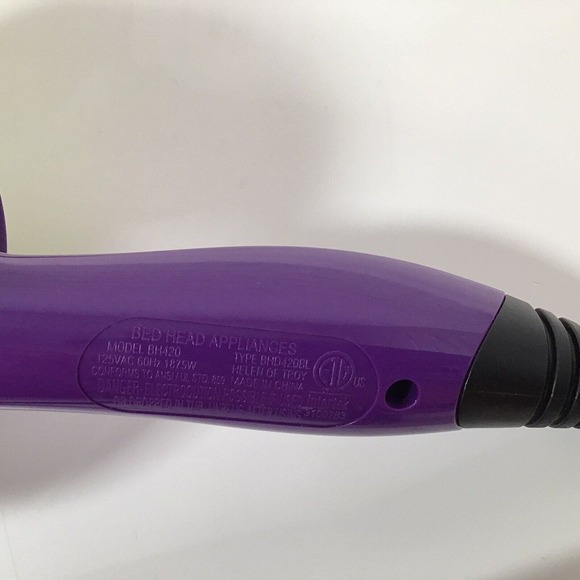 BedHead Hair Bed Head Curls In Check Diffuser Hair Dryer Purple 875
